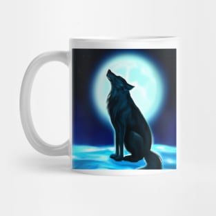 Wolf moon Mug